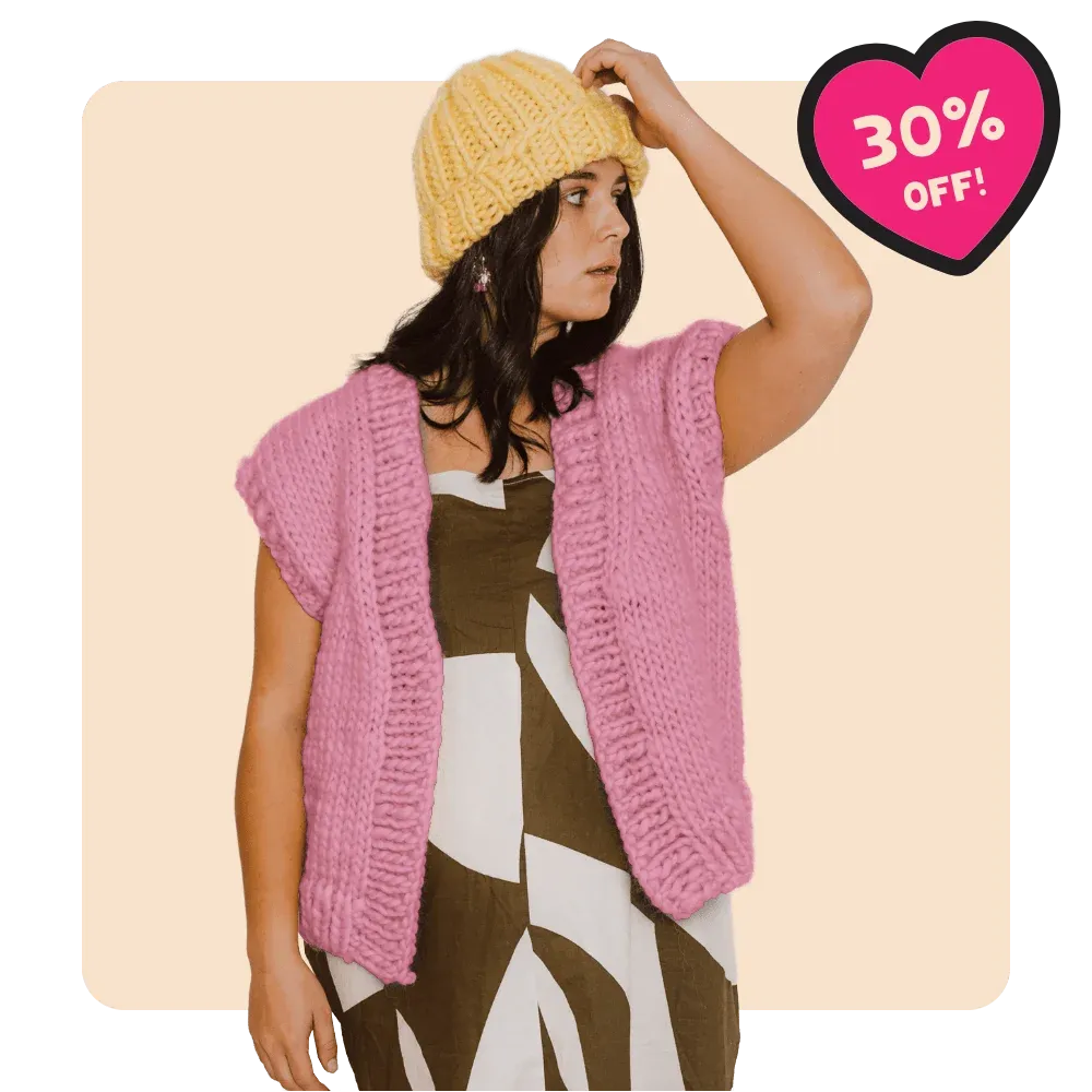 // Merino Knit Kit // Grandpa’s Cardi Vest