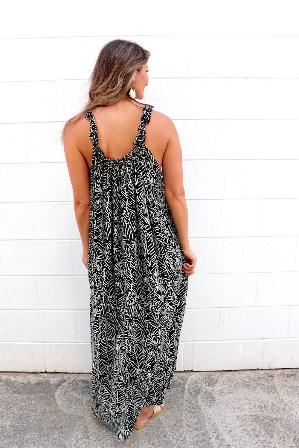 Celine Maxi Dress In Fossil Cream