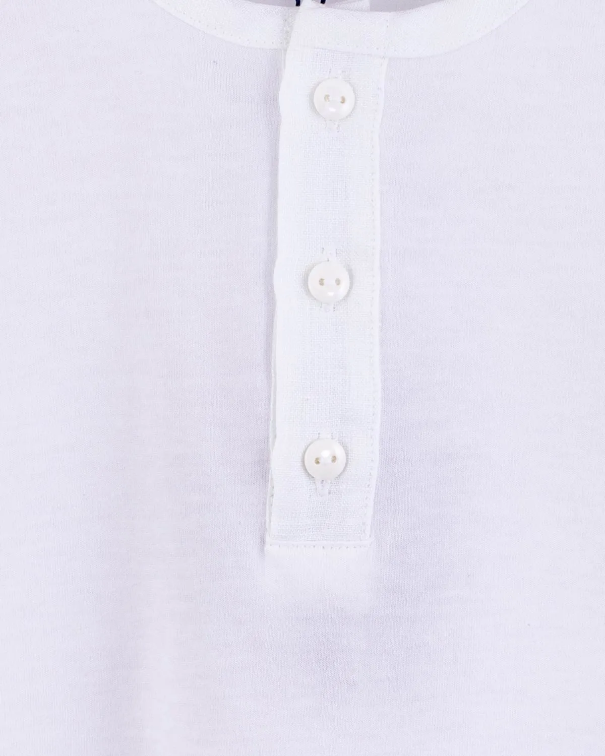 Henley iItalian White T-Shirt