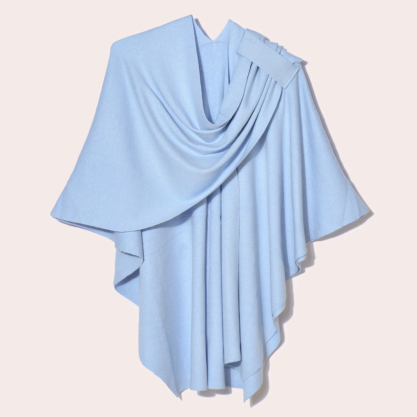 💥Last Day 50% OFF💥💕 Large Cross Front Poncho Sweater Knitted Elegant Shawls Cape 💃