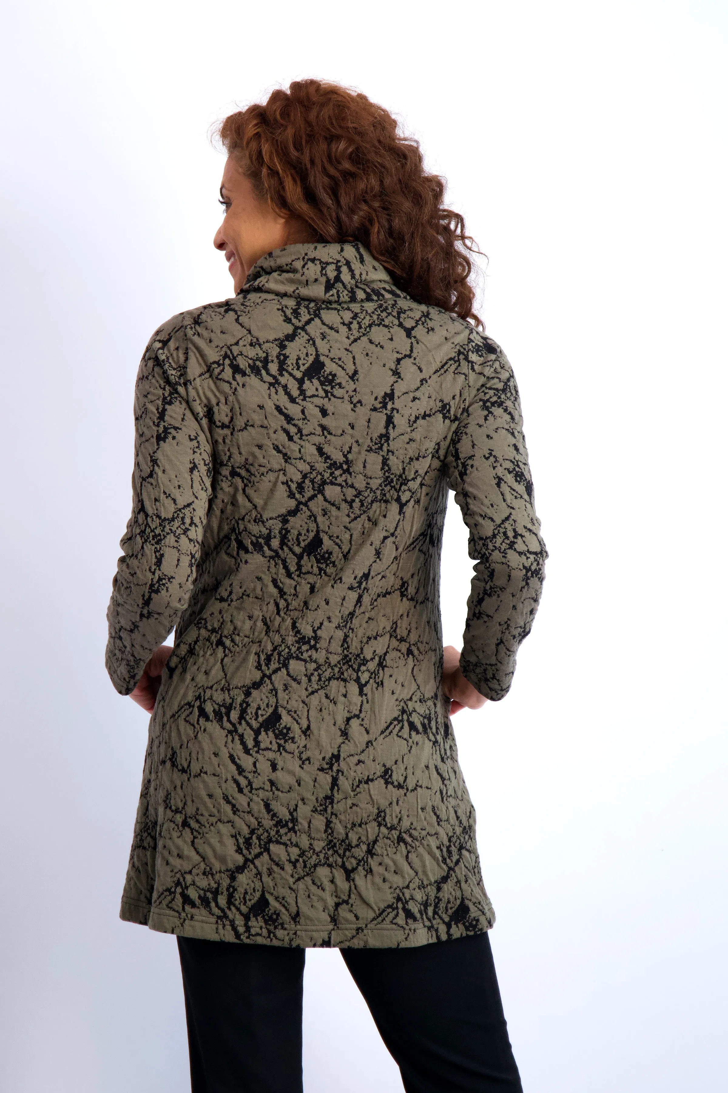 Mason Texture Weave Cowl Tunic