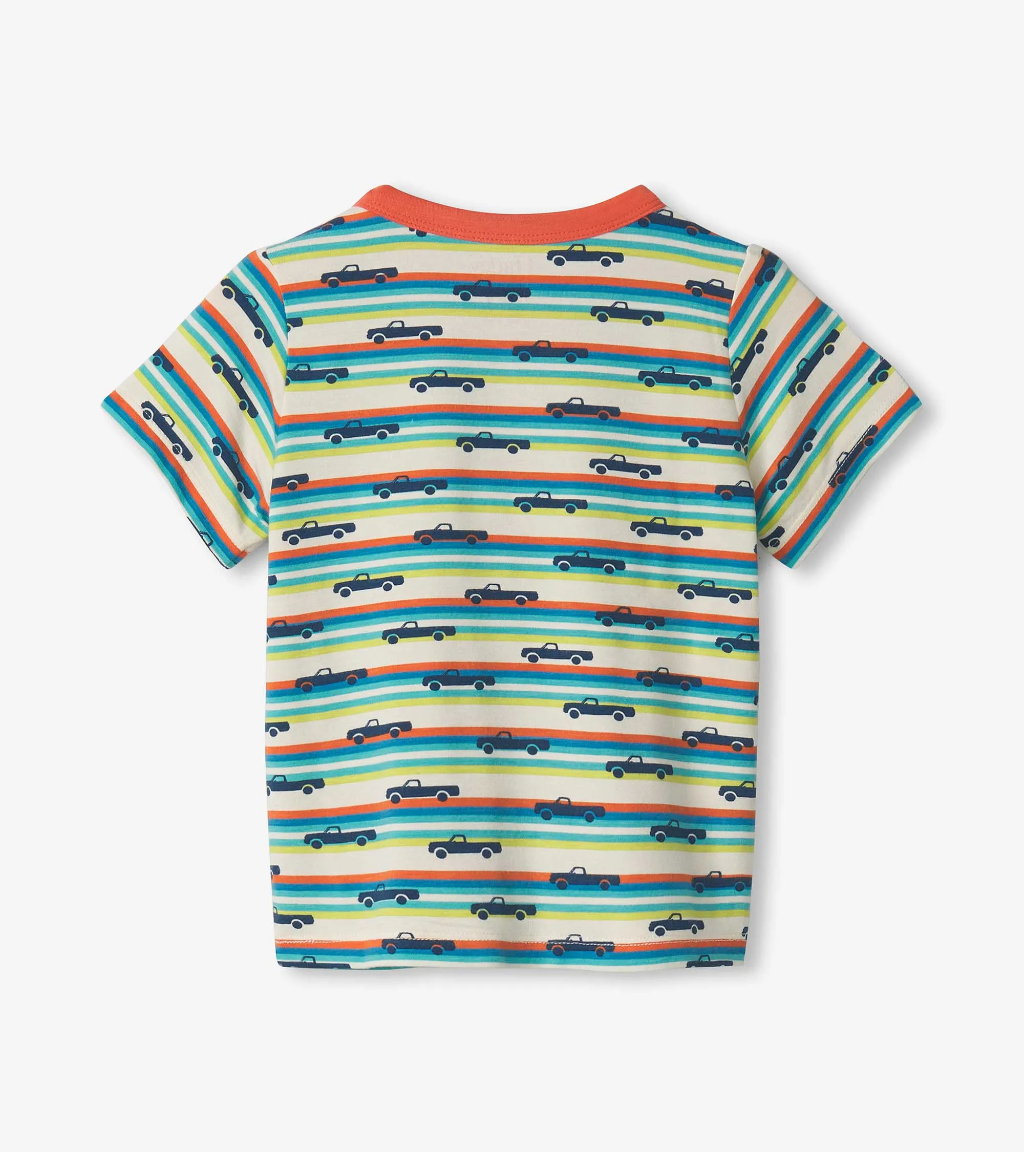 Pick Up Truck Bamboo Henley Tee