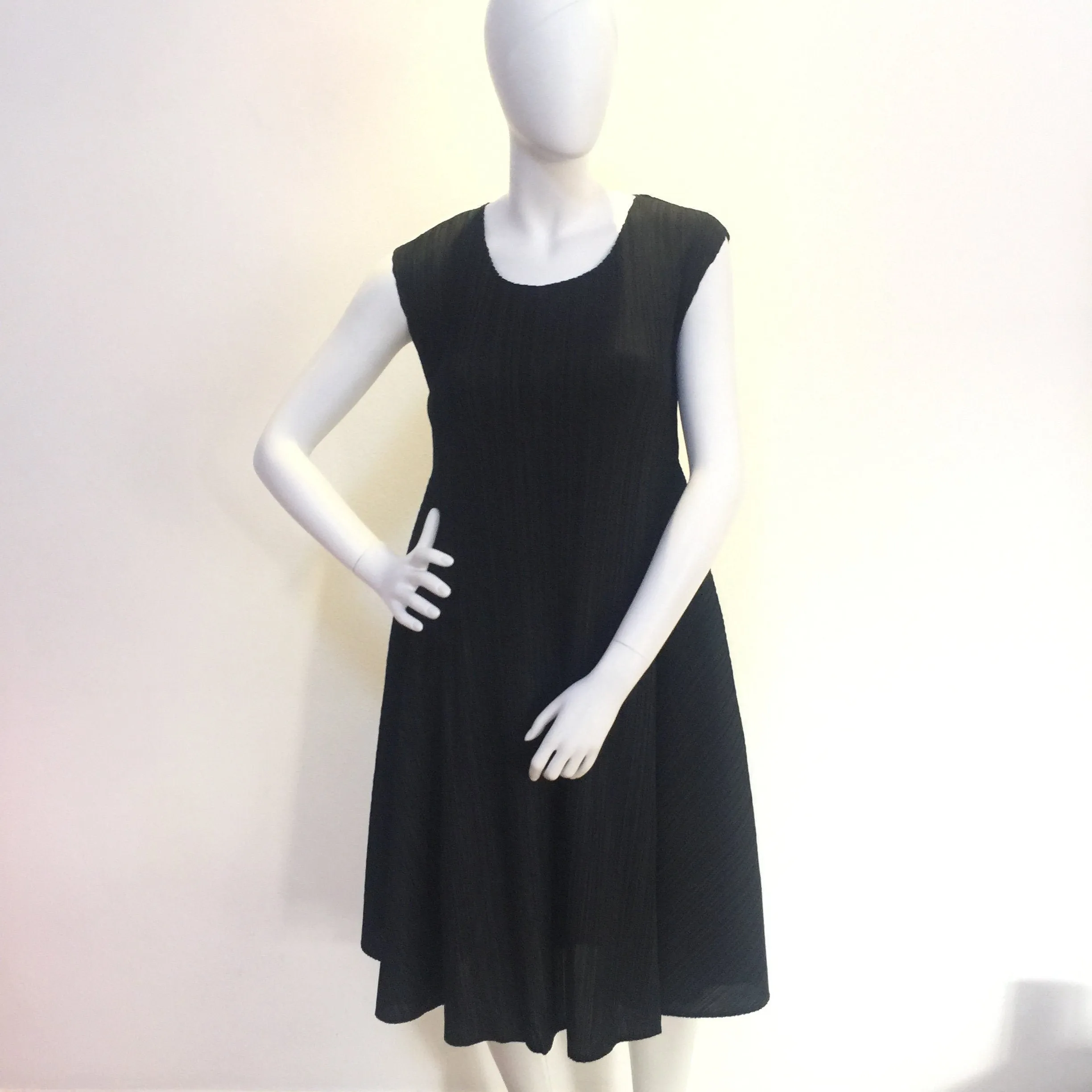 Pleated Flared Dress