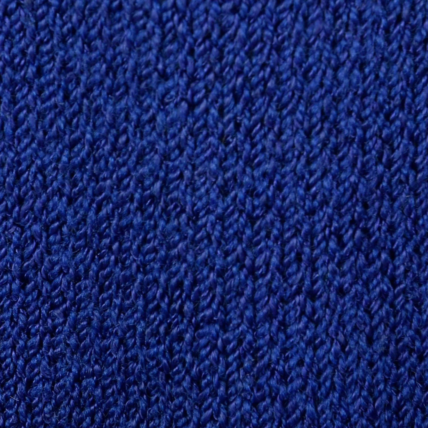 St. John 1980s Blue Faux Wrap Knit Dress