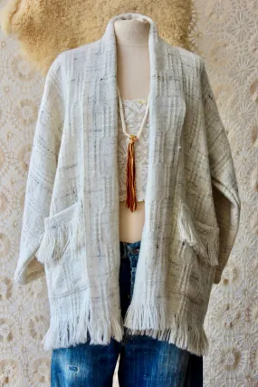 The Highlands Foundry Natural Wool Blanket Coat THF148